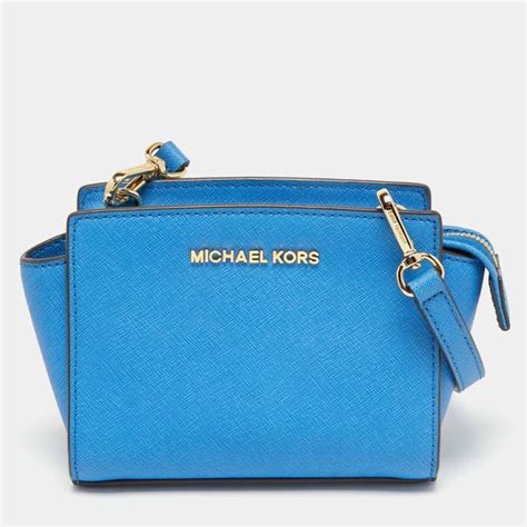 michael kors light blue crossbody